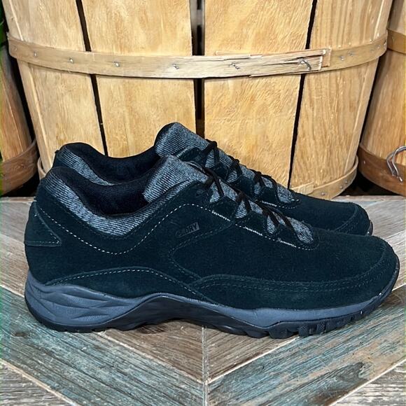 Merrell Addison Black Suede Fleece Lined Waterproof Sneakers Womens Size 7.5 - Picture 1 of 11